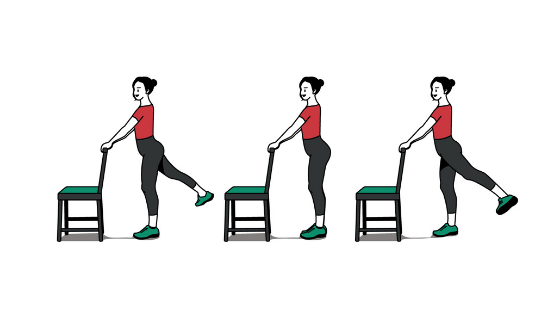 standing hip flexor stretches